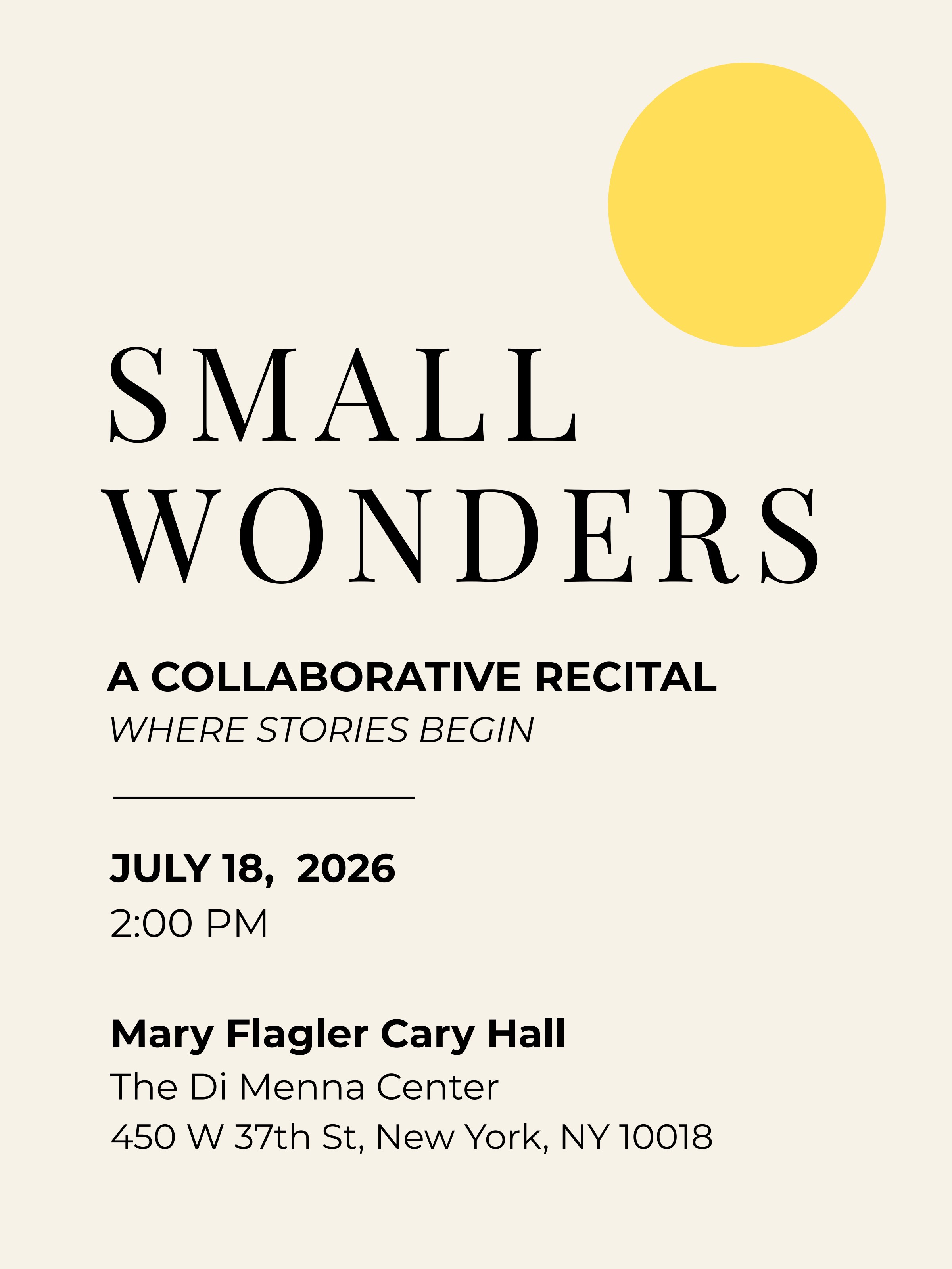 Small Wonders